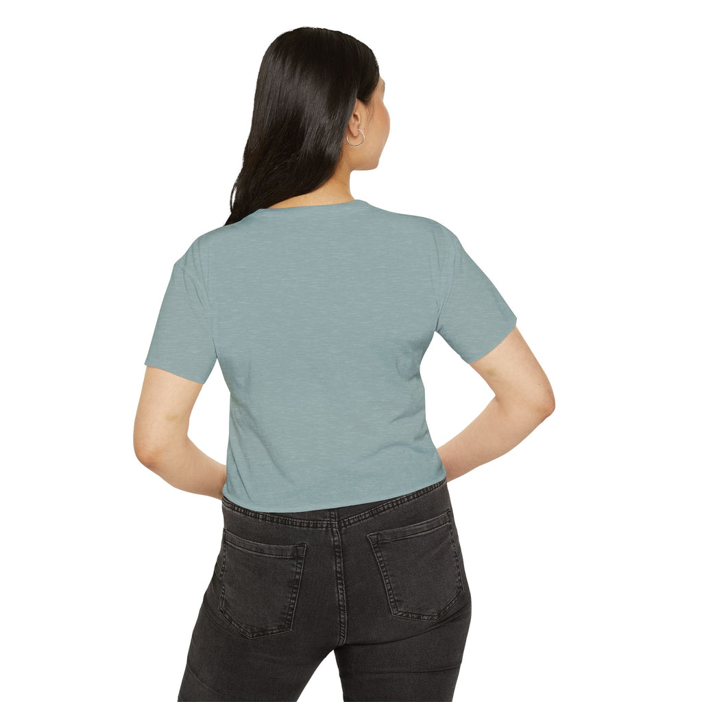 Women’s Crop Top — Retro Desert Sunset Cactus Festival Tee