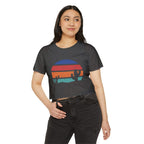 Women’s Crop Top — Retro Desert Sunset Cactus Festival Tee