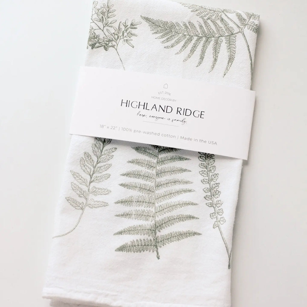Fern Leaf Tea Towel