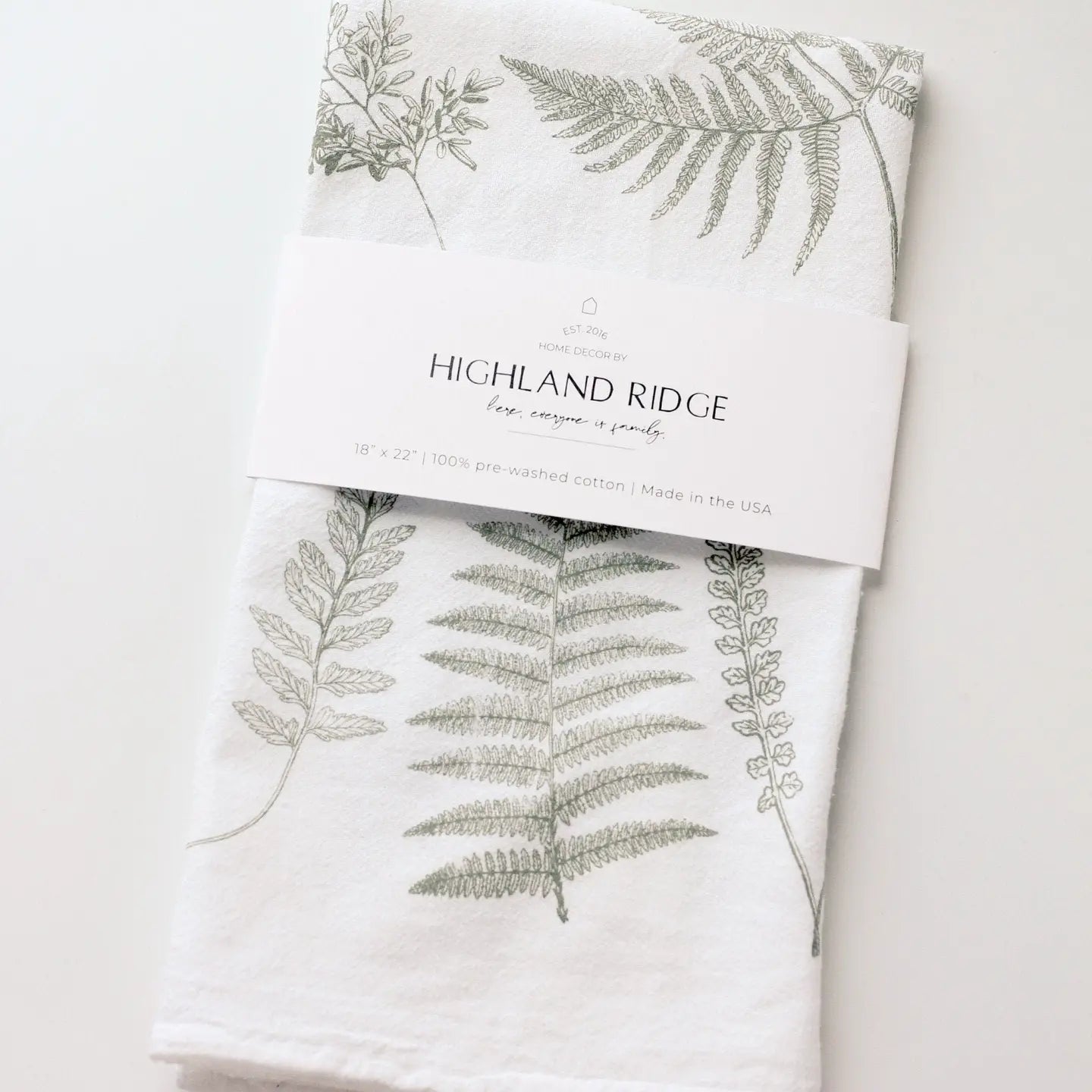 Fern Leaf Tea Towel