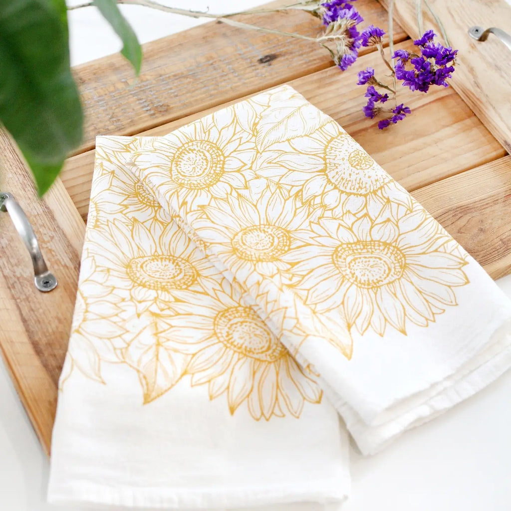 Sunflower Tea Towel