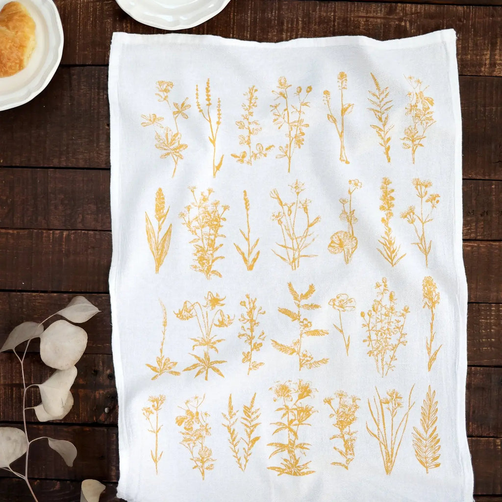 Wild Flower Tea Towel
